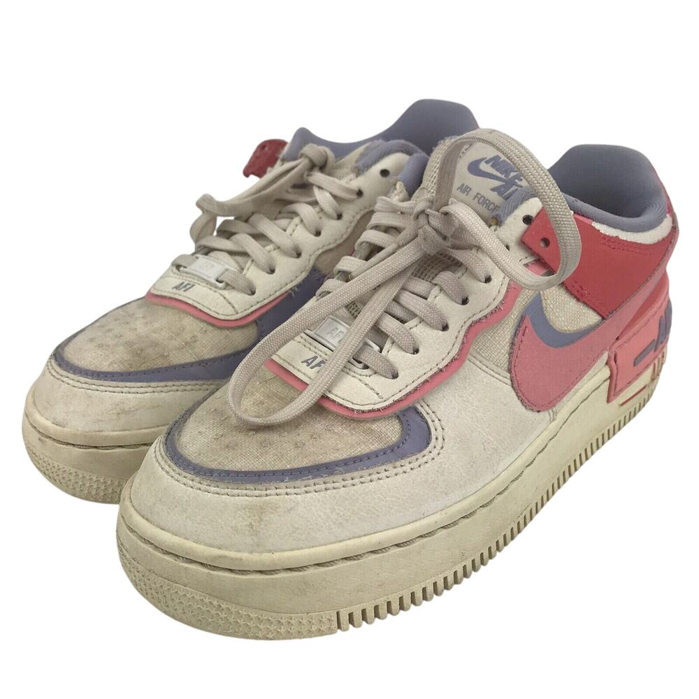 Nike Air Force 1 Shadow Sail Sea Coral White Purple Pink Womens Size 6.5